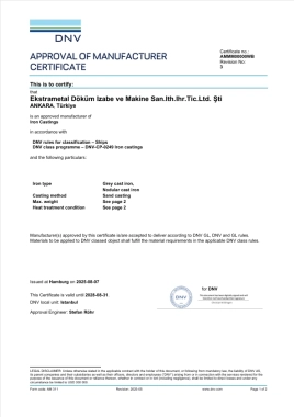 DNV GL Certificate of Approval 3.2