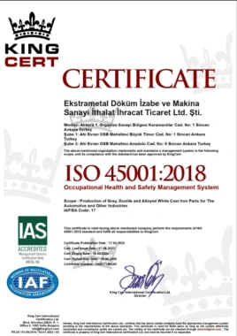 ISO45001 2018 Occupational Health and Safety Management System